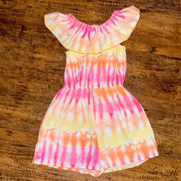 Lily Bleu Other - Girls romper, size 7 tye dye